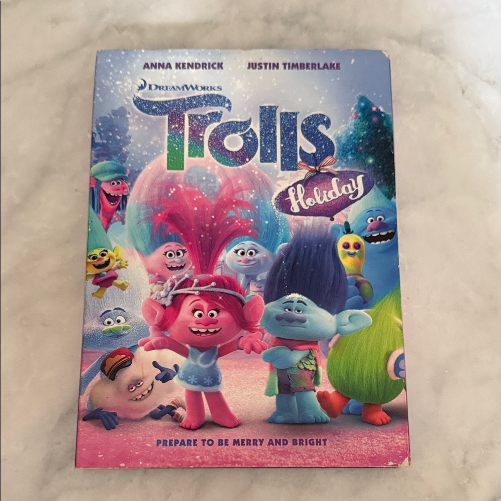 Dreamworks Trolls Holiday Toy Set - Pink, Blue, Green
